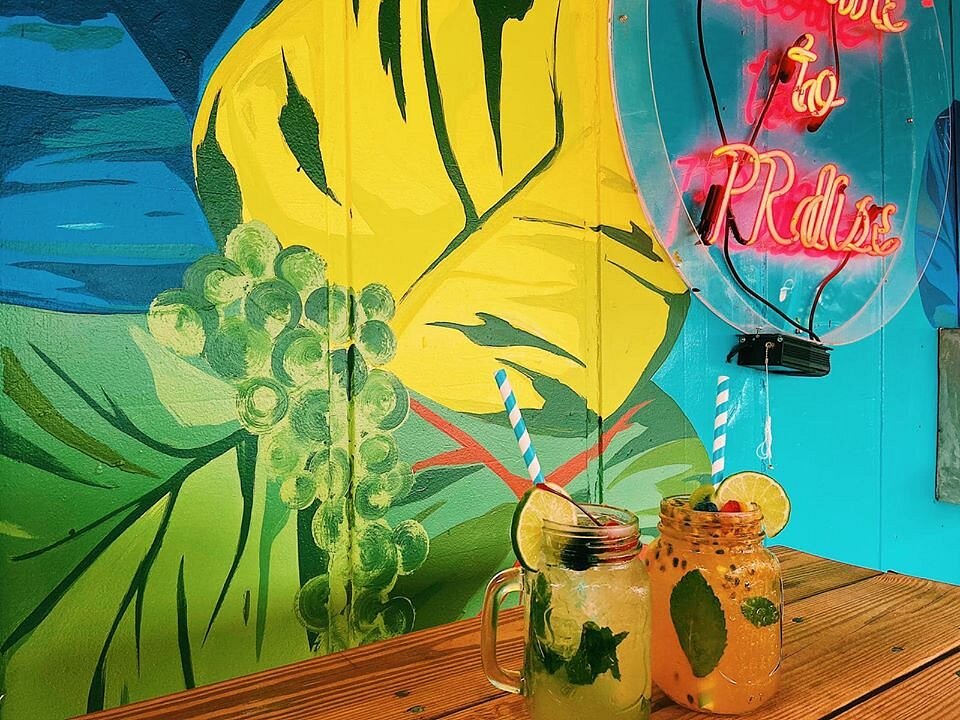 Cocoloba Beach Bar Crash Boat Beach Mural Art