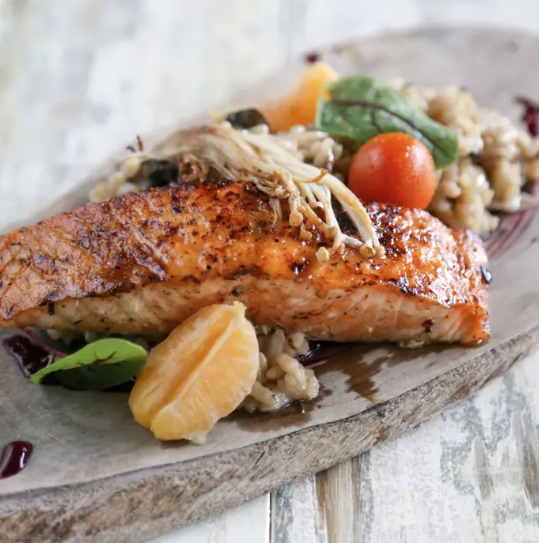 Eclipse Restaurant Crash Boat Beach Salmon Entree