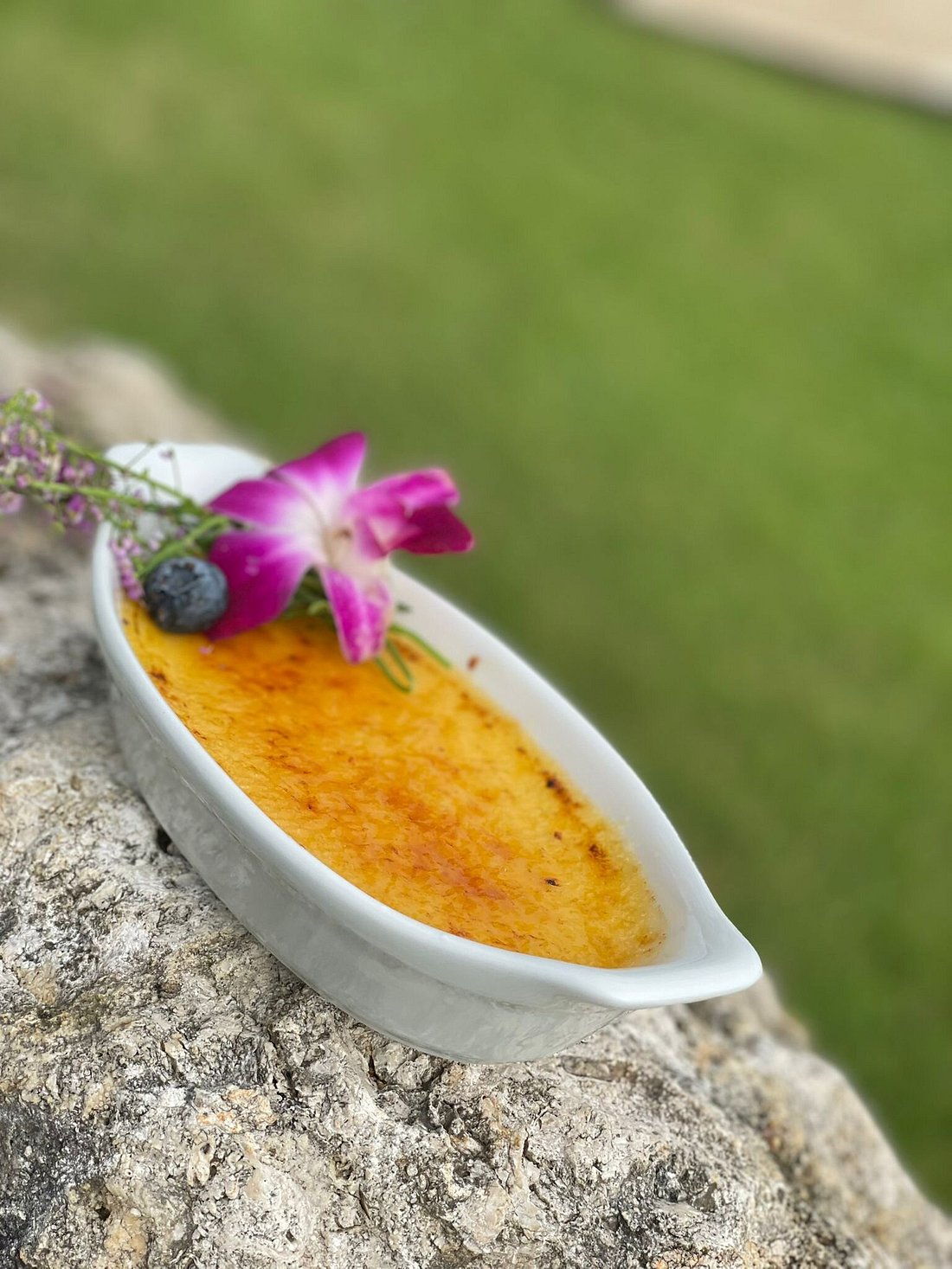 El Bohio Crash Boat Beach Creme Brulee Dessert