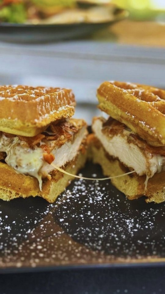 El Bohio Crash Boat Beach Waffles Dessert