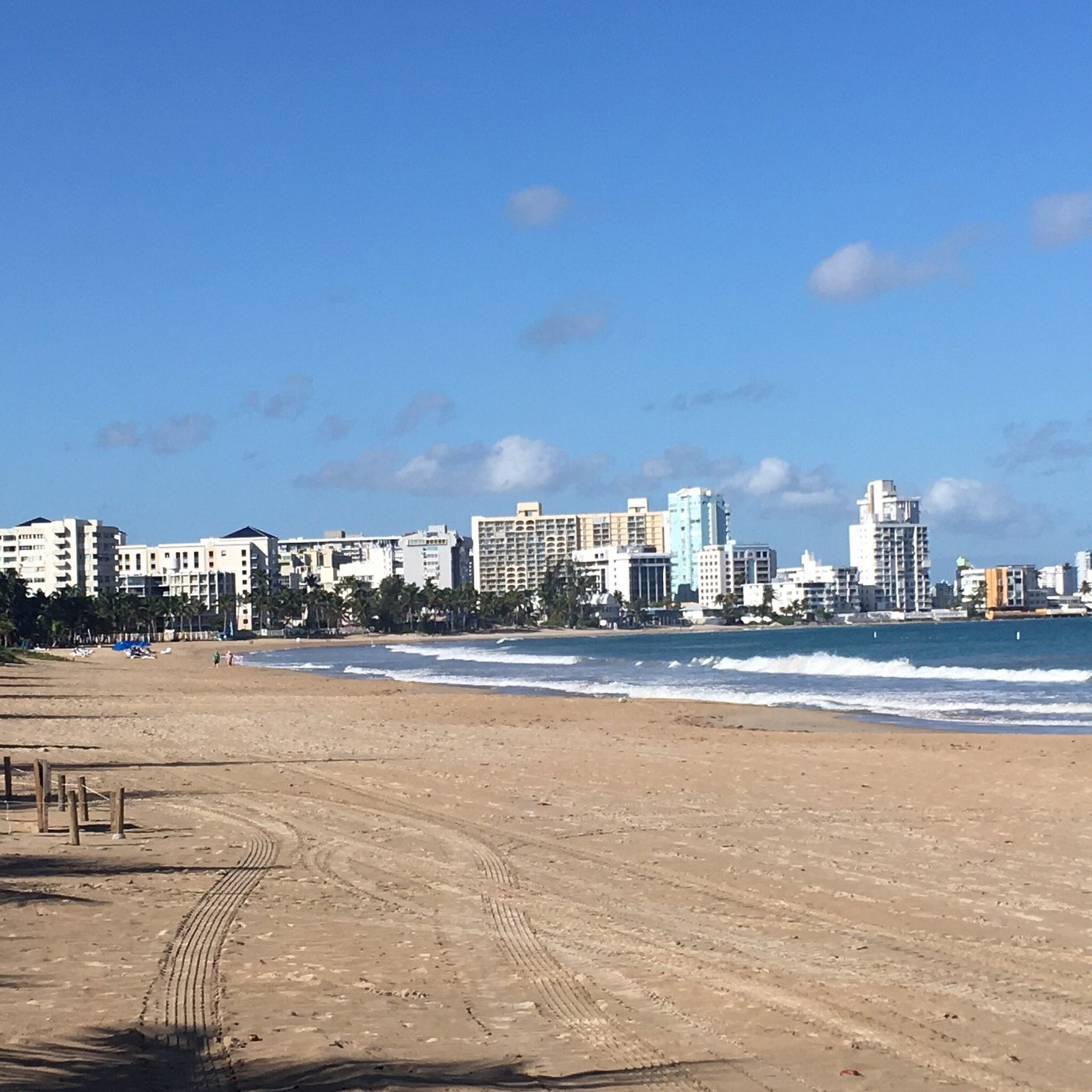 Isla Verde Beach San Juan Skyline