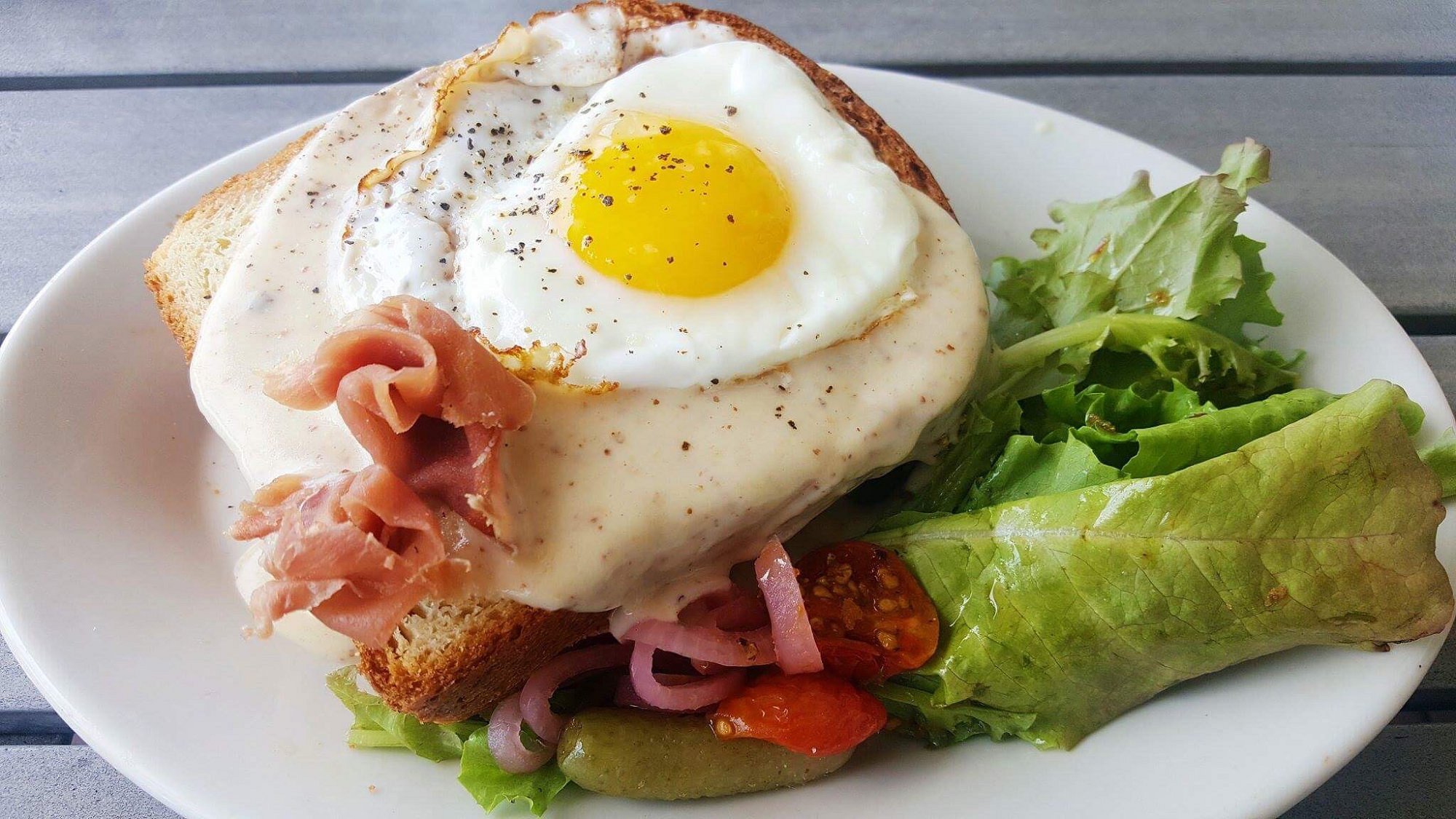 Levain Artisan Breads Crash Boat Beach Brunch Plate Egg