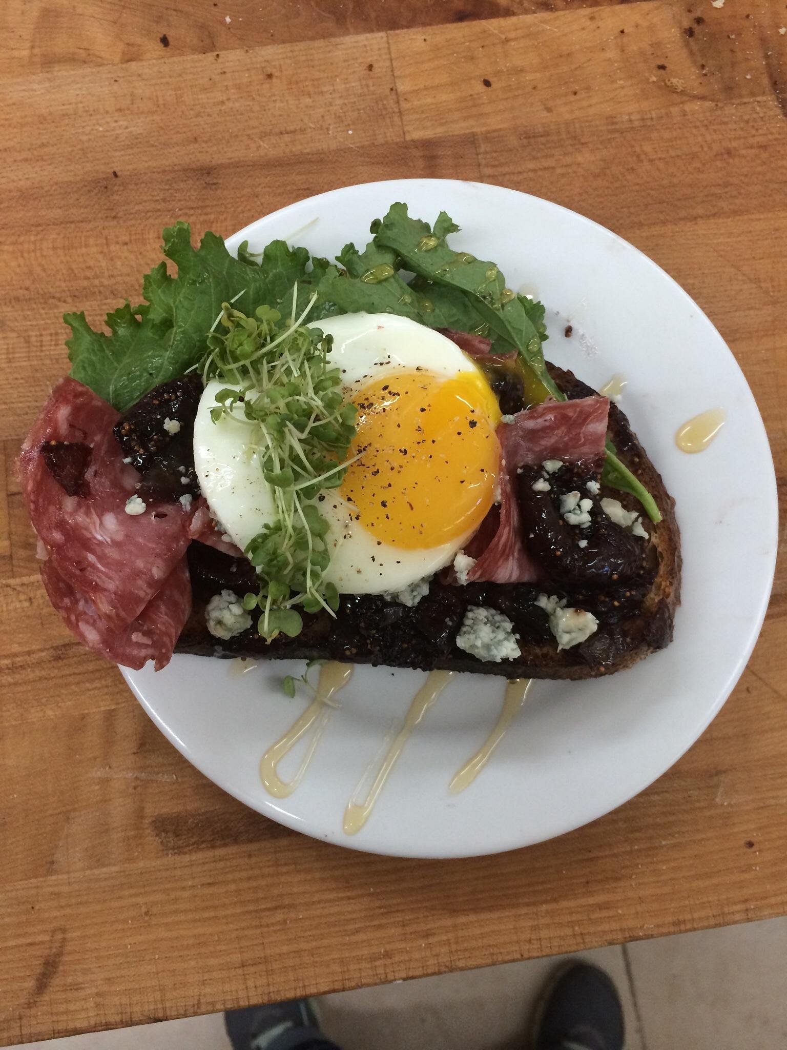 Levain Artisan Breads Crash Boat Beach Ham Toast Egg