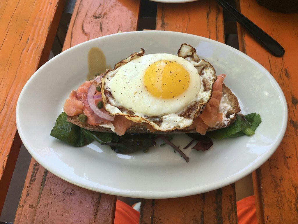 Levain Artisan Breads Crash Boat Beach Salmon Toast Egg