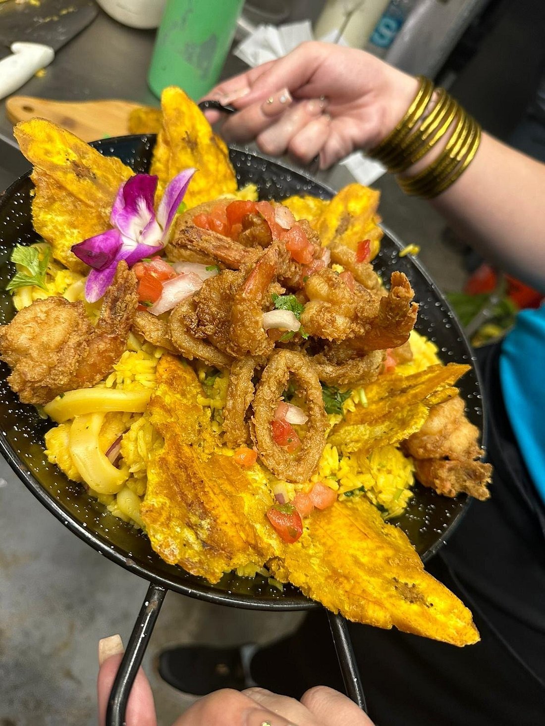 Salty Pelican Crash Boat Beach Fried Seafood Plate