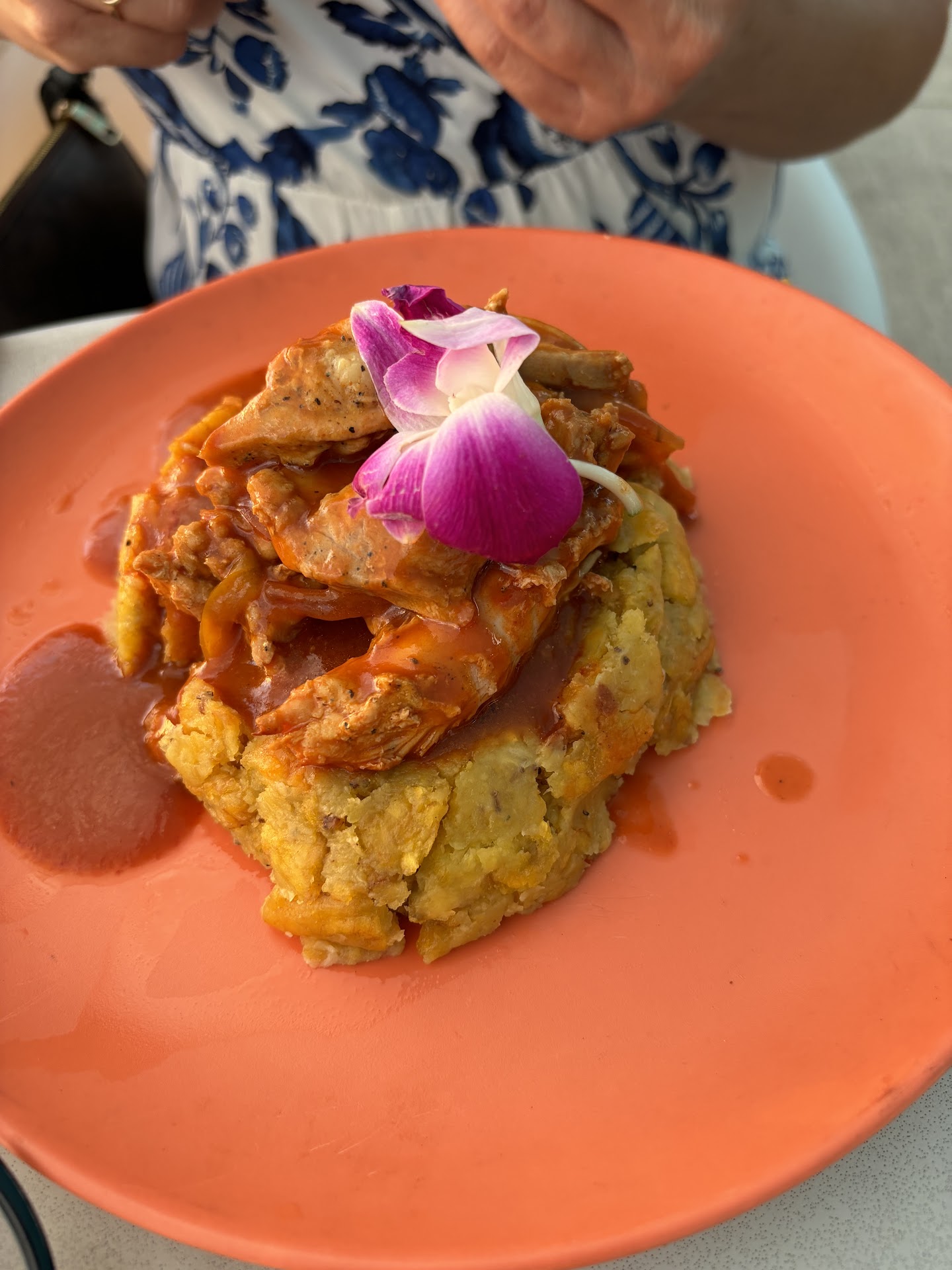 Salty Pelican Crash Boat Beach Mofongo Shrimp